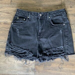 Top shop Moto mom shorts